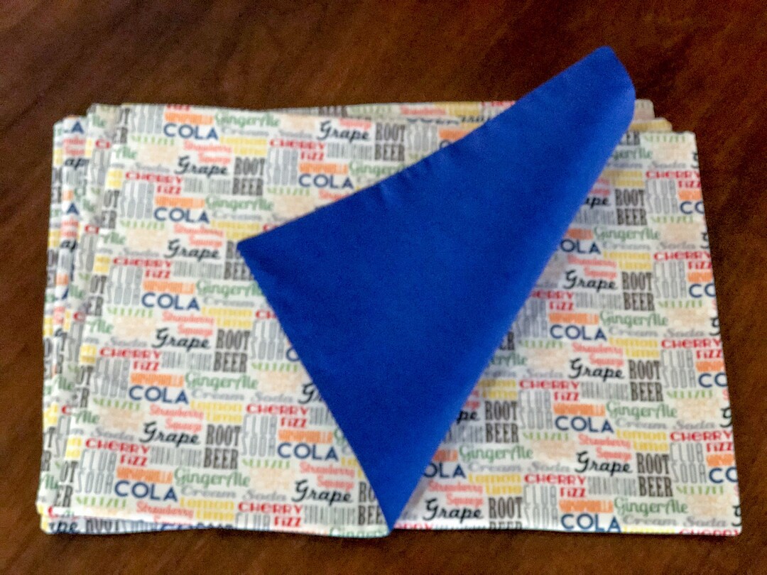 Blue Placemats/custom Placemats/summer Placemats/colorful/gift for Her