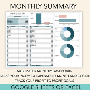 Easy Bookkeeping Template, Small Business Bookkeeping Spreadsheet ...