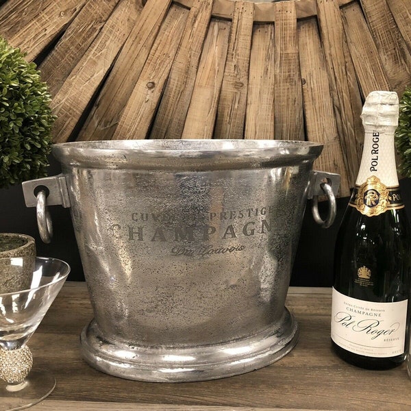 Champagne Cooler Large Aluminium Cooler loop handles Wine coolers ice bucket for Champagne Party
