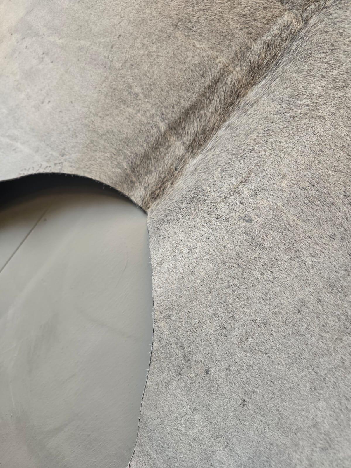 Genuine Cow Hide Rug White and Grey PK Scorch Mark LARGE Carpet Rug ...