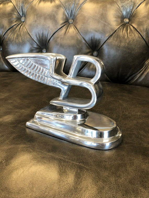Bentley Mascot Large Paper Weight Desk Ornament BENTLEY FLYING B Mascot  Polished Aluminium Automobillia 