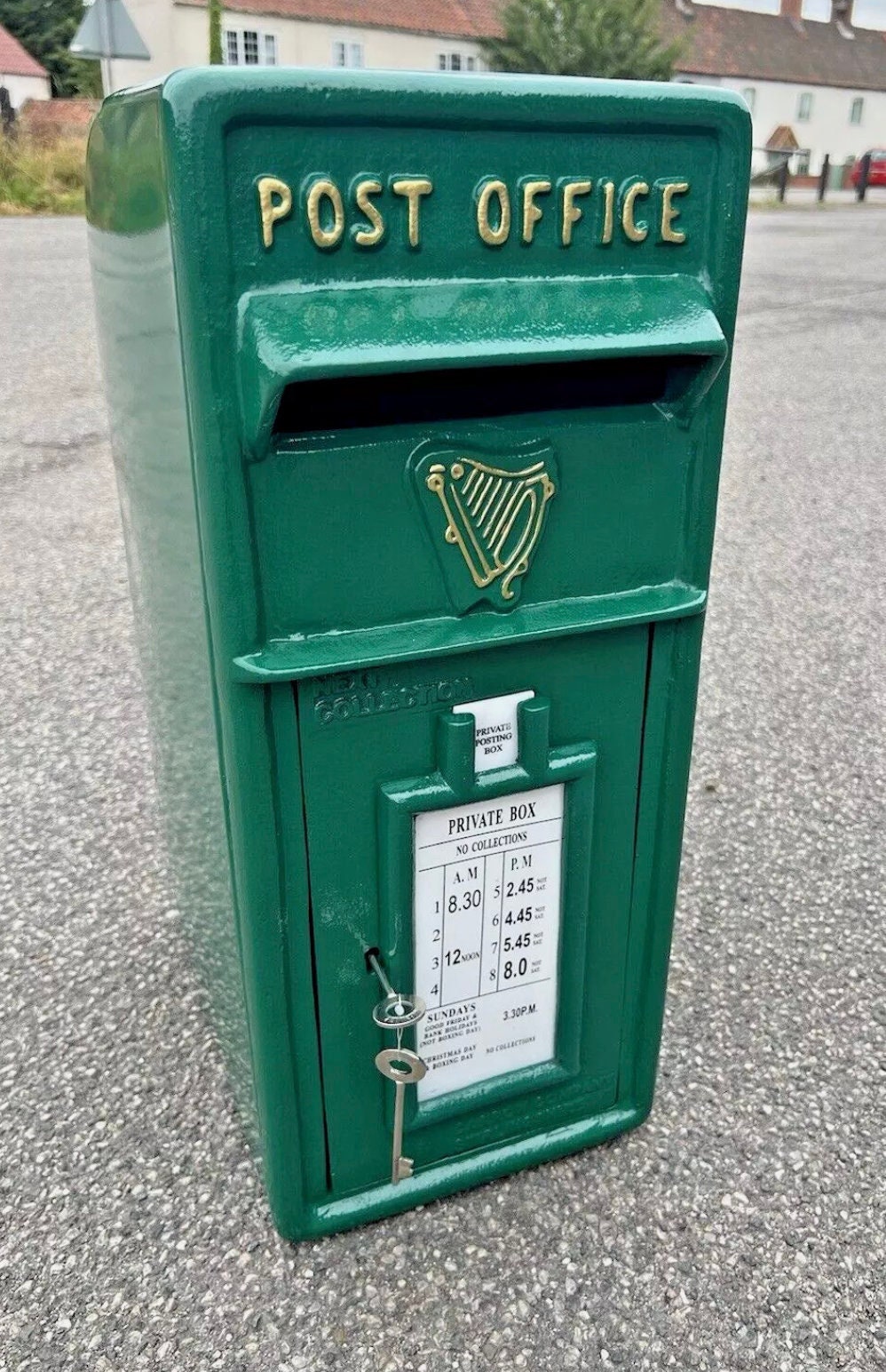 Buzon postal verde de Royal Mail irlandes Carta postal verde Hierro fundido Oficina de correos britanica Estandar Etsy Espana