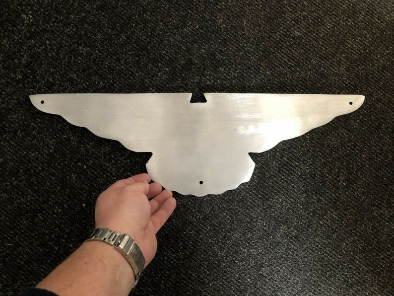 Jaguar Wings Vintage Style Logo Badge Car Polished Aluminium Etsy UK