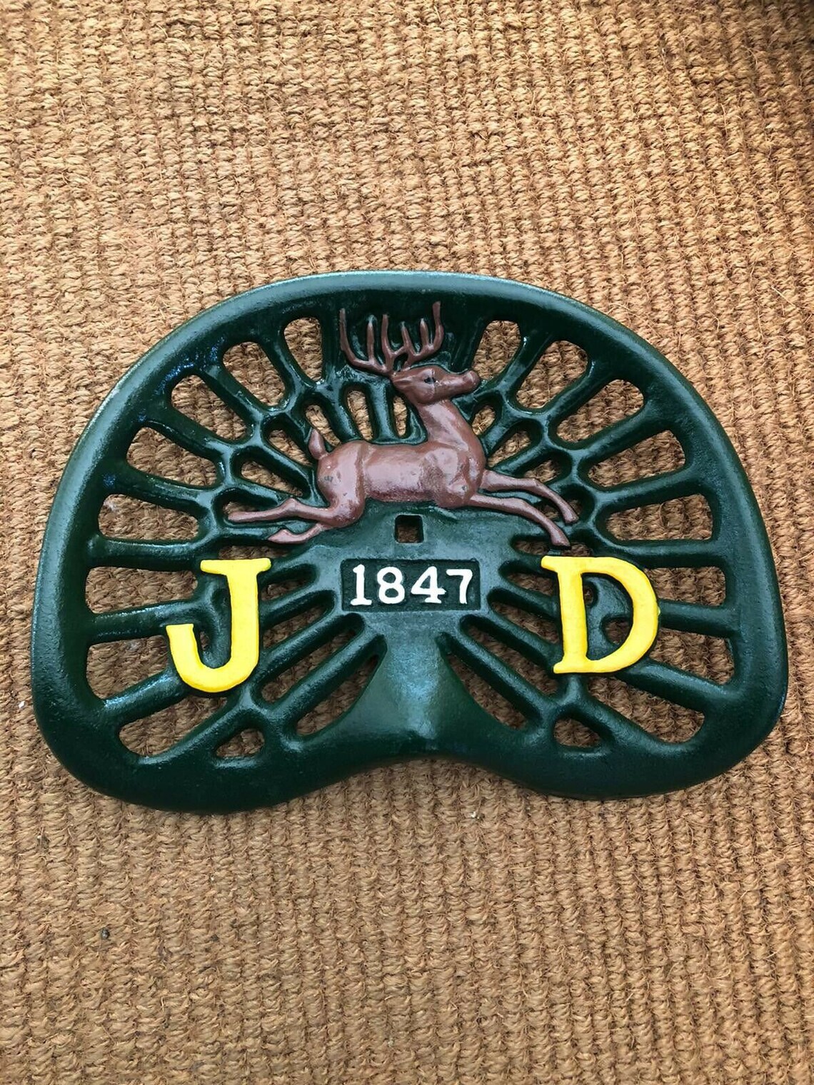 CAST IRON John Deer Tractor Seat Vintage Tractor Seat Etsy