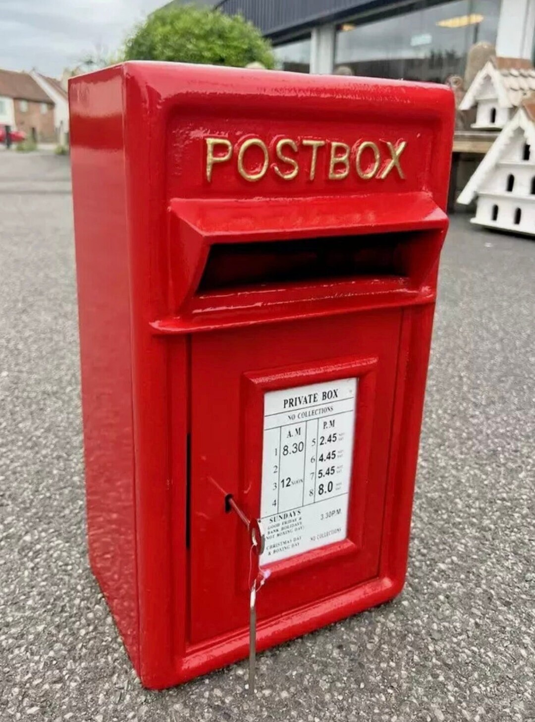 Cast Iron Letter Box Royal Mail Post Office Wall Box Vintage Style RED Cast Iron Letter Box Royal Mail Post Office Wall Box Vintage Style RED