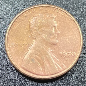 1969 D Penny No FG Initials Floating Roof - Etsy
