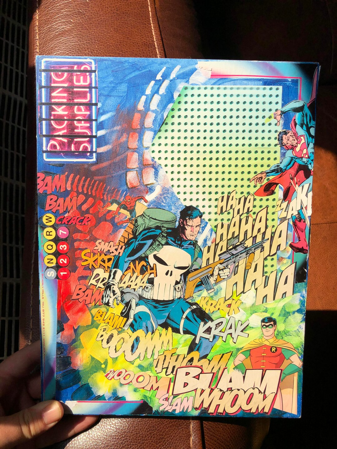 PUNISHER, Collage Art, Pop Art, Mixed Media, Comic Book Art Etsy