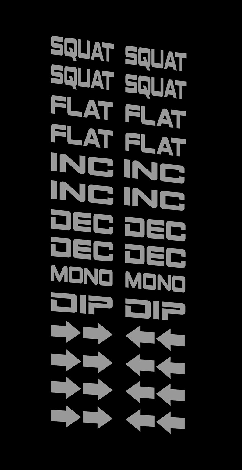 Home Gym Pin Label Decal Set 2x2 Rack Etsy