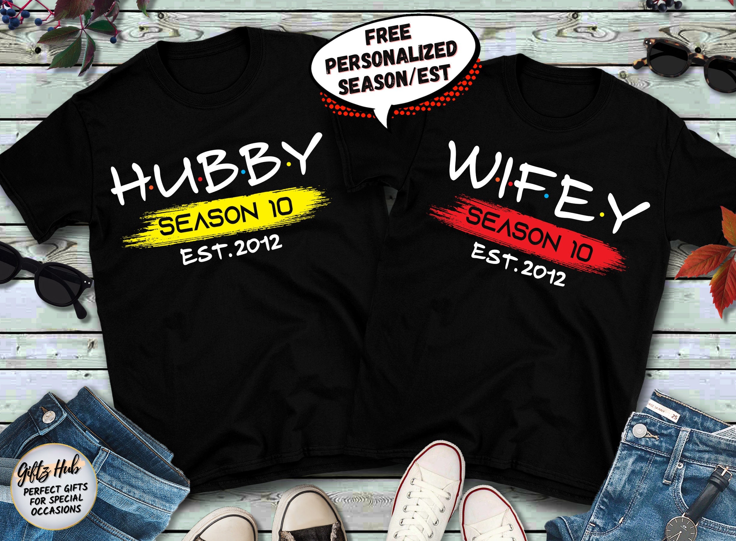 10th Anniversary Shirts for Couples 