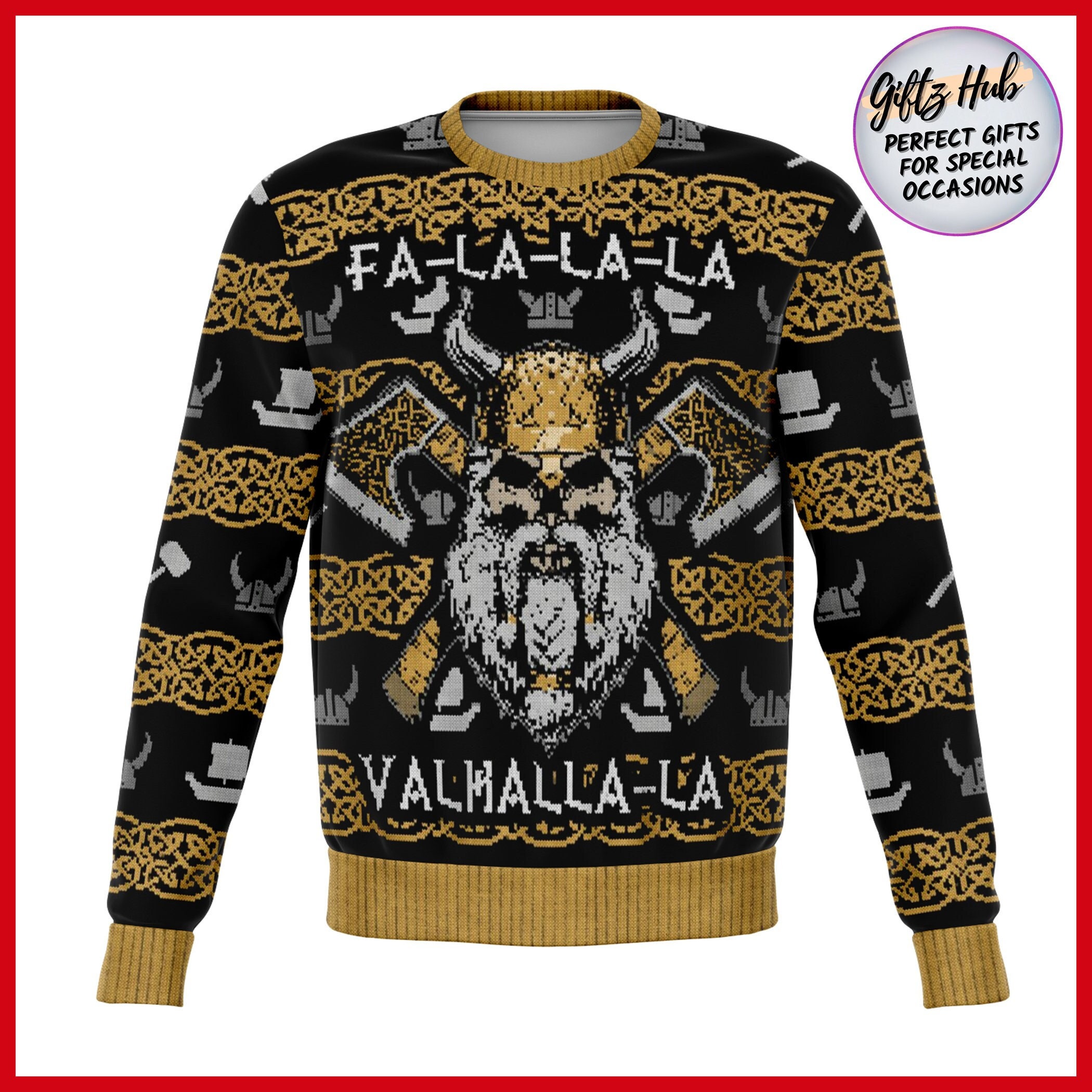 Discover Fa-La-La-La Valhalla Viking 3D Sweater