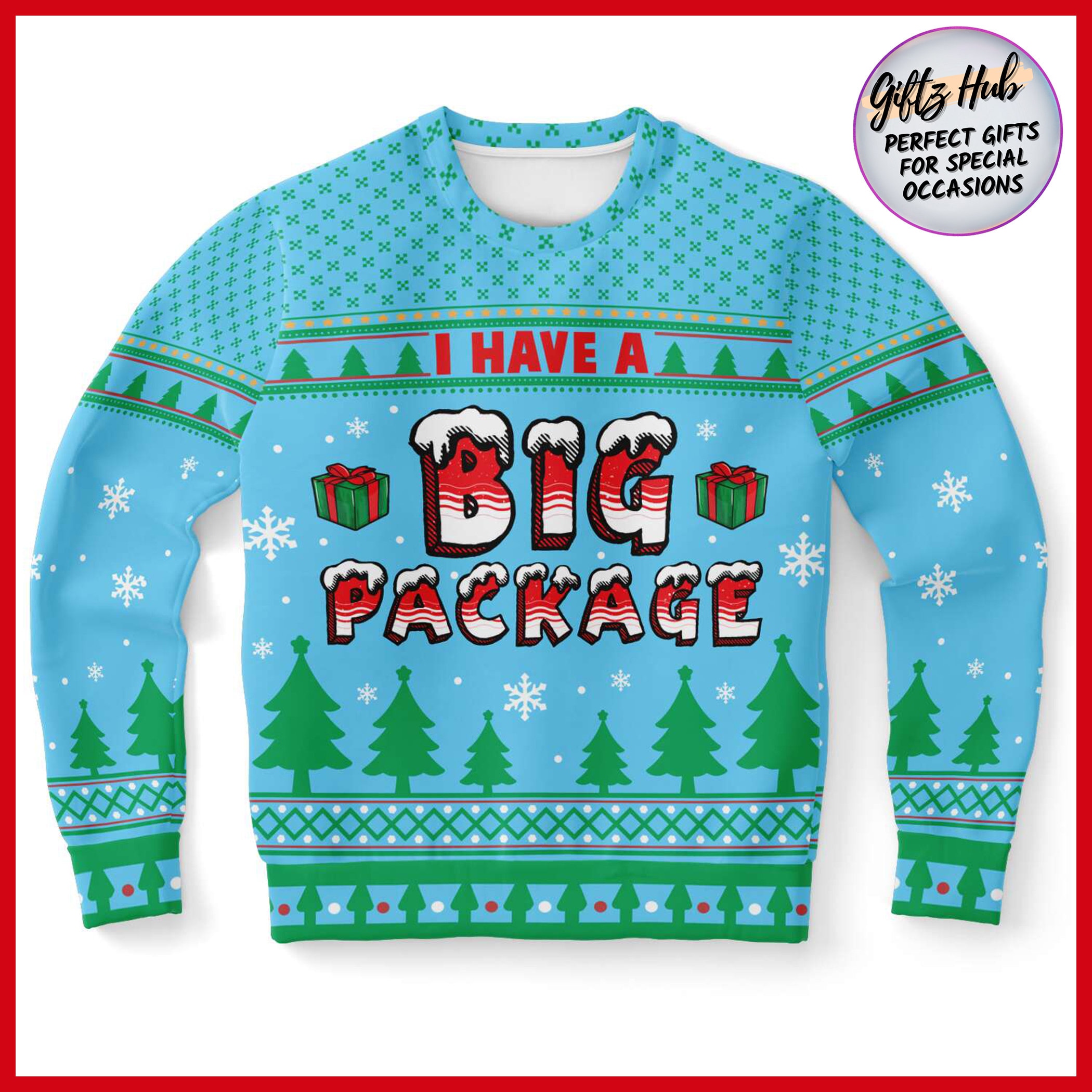 Discover Big package ugly Christmas 3D Sweater
