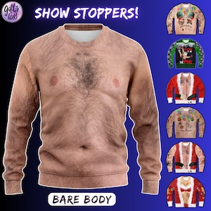 Hairy Chest Sweatshirt Etsy