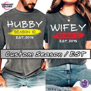 10th Anniversary shirts for couples, matching anniversary shirts, milestone anniversary gift, matching couple gift, married since shirt