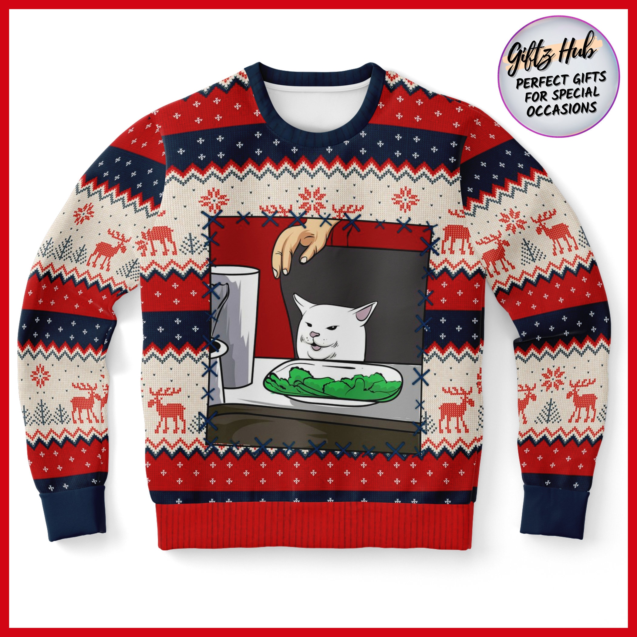 Discover Ugly cat christmas sweater, xmas 3D Sweater
