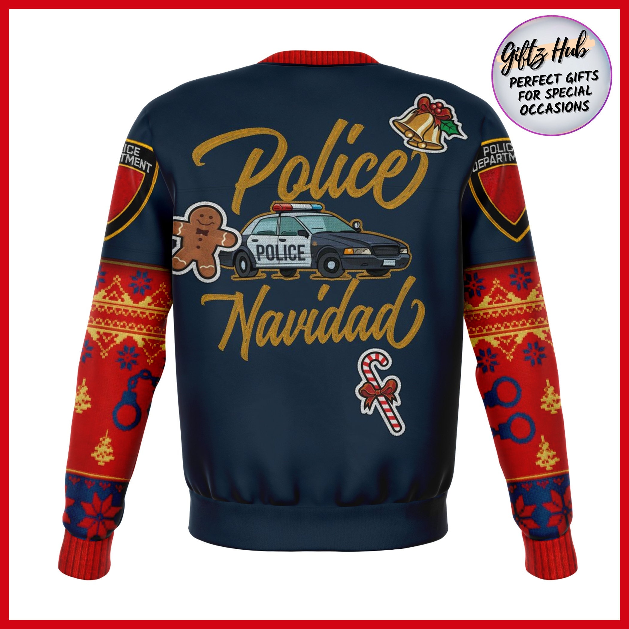 Discover Police Navidad ugly christmas 3D Sweater