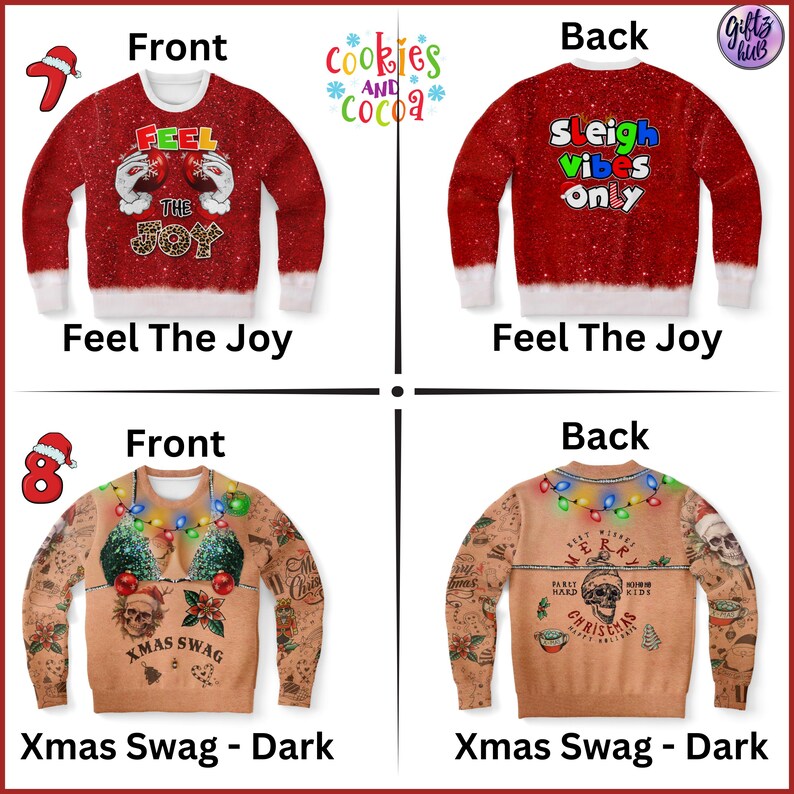 Sexy Santa Ugly Christmas Sweater Ugly For Women Funny Gag Gift Etsy