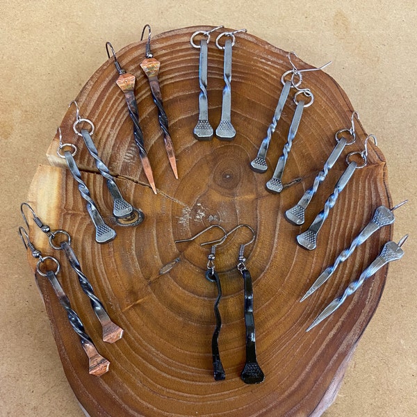 Horseshoe Nail Earrings