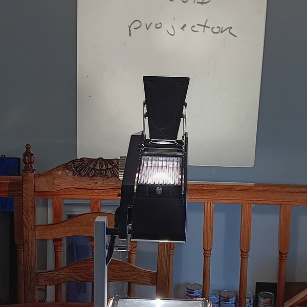 Apollo small portable overhead projector old school uses transparency film and wet erase pen included