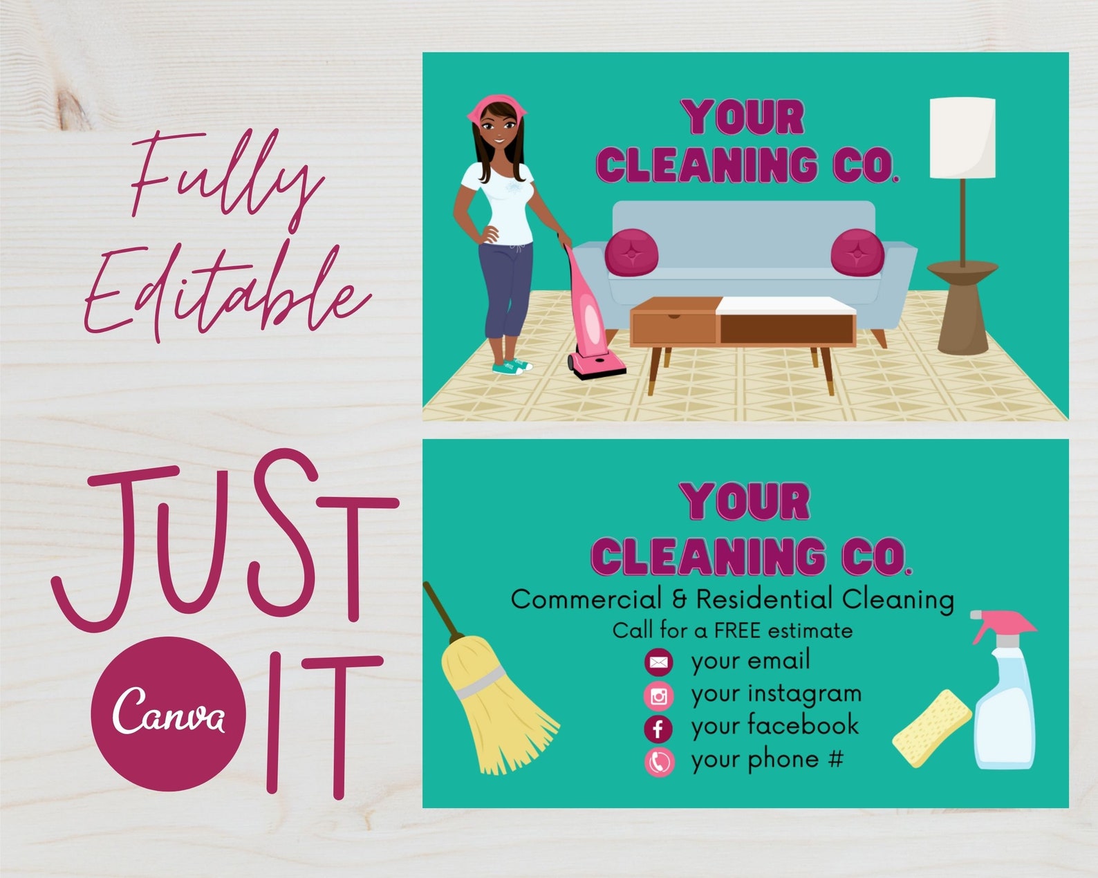 business-card-for-house-cleaning-residential-cleaning-etsy