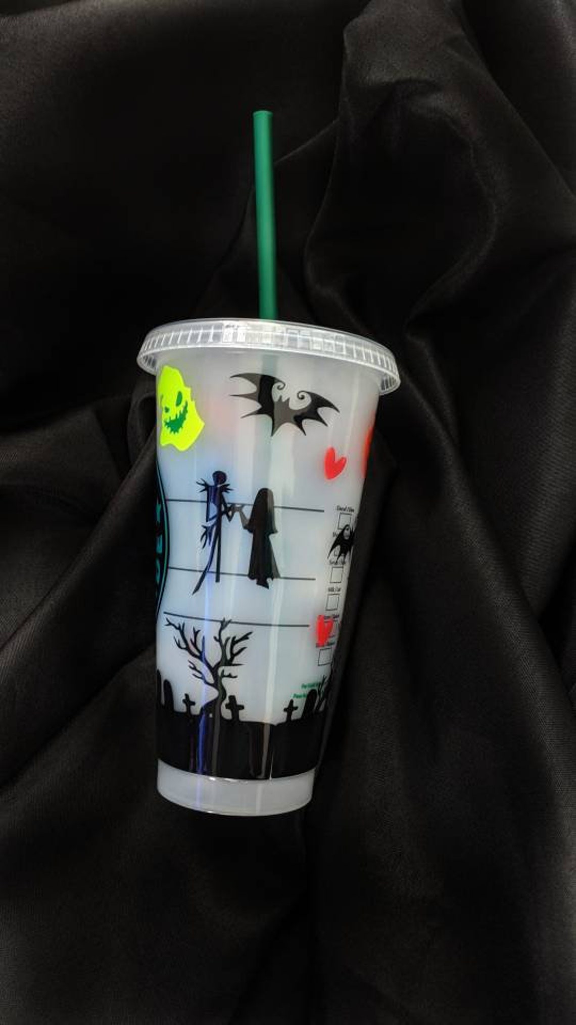Nightmare Before Christmas Starbucks Cold Cup Etsy