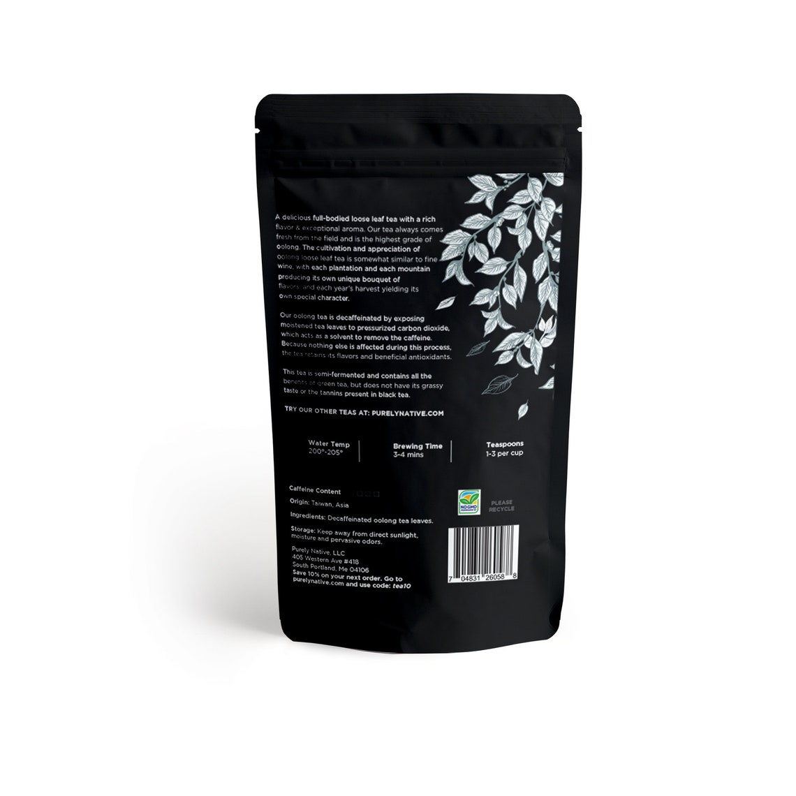 Decaffeinated Oolong Tea Loose Leaf Organic Loose Leaf Decaf Etsy