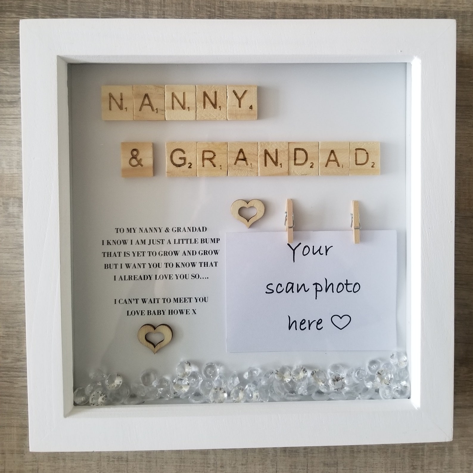 Nanny and Grandad Personalised Frame Christmas Gift for Etsy UK