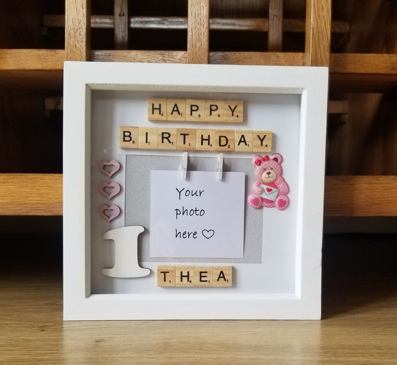 1st Birthday Photo Frame First Birthday Baby Girl - Etsy UK