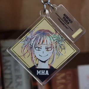 Acryl Anime und Manga Cartoon Schlüsselbund und Schlüsselring | Von Helden inspiriertes Sammlerstück für Fans im Chibi Style Cute Hero