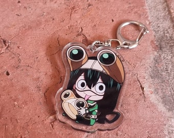 Acrylic Anime and Manga Cartoon Keychain and Keyring | Hero-Inspired Collectible for Fans Chibi Style Cute Hero