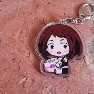 Acryl Anime und Manga Cartoon Schlüsselbund und Schlüsselring | Von Helden inspiriertes Sammlerstück für Fans im Chibi Style Cute Hero