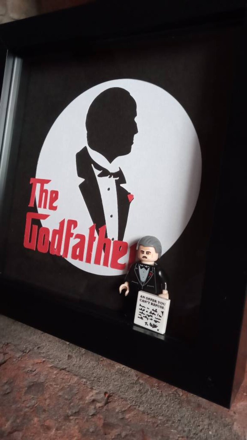 Der Pate Minifigur Rahmen Marlon Brando Mit Handgefertigten Etsy