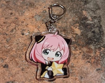 Double-Sided Anime, Manga, and Cartoon Acrylic Keychain and Keyring | Vibrant Collectible for Fans