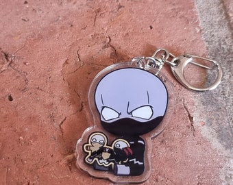 Acrylic Anime and Manga Cartoon Keychain and Keyring | Hero-Inspired Collectible for Fans Chibi Style Cute Hero