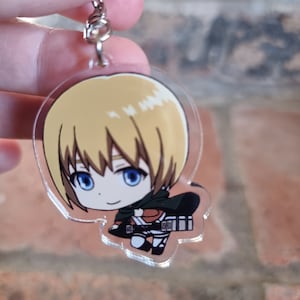 Double-Sided Anime, Manga, and Cartoon Acrylic Keychain and Keyring | Vibrant Collectible for Fans
