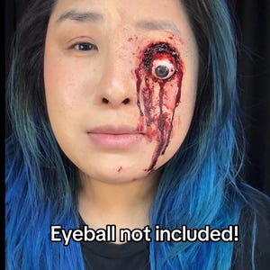 SFX Eyeless, No Eye, Eye Hole Silicone Prosthetic | Special Effects Makeup | Halloween | Cosplay