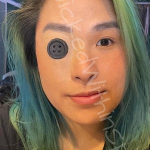 SFX Single Button Eye with Button Included Silicone Prosthetic | Beldam | Special Effects Makeup | Halloween | Cosplay