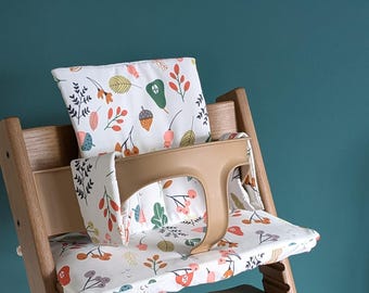 Tripp Trapp High Chair Cushion | Autumnal Leaves, Waterproof