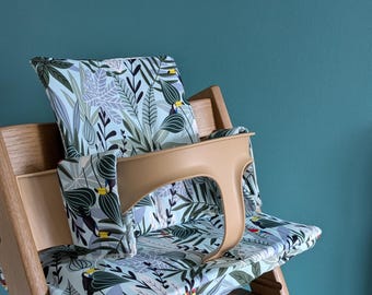 Cojín compatible con Rainforest Stokke Tripp Trapp / Almohadilla para trona lavable