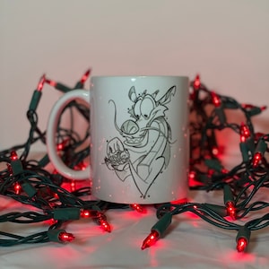 Mushu inspired coffee cup 11oz with quote (Disney)