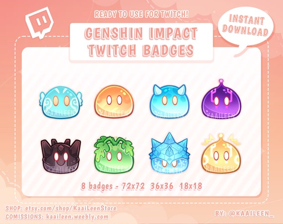 Stars Twitch Badges - Gaming Visuals