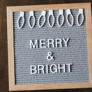 Christmas Light Letter Board Accessories