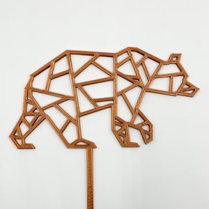 Geometric Bear Cake Topper image 2