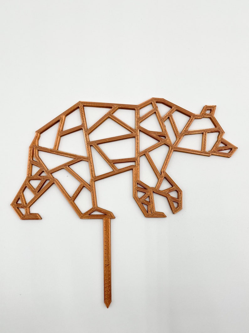 Geometric Bear Cake Topper image 2