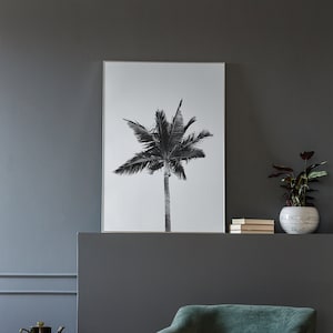 Palm Tree Art Print, Fine Art Photography Print, Printable Wall Art, Minimalist Art Print, Digital Download