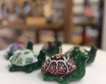 Green Turtle Soy Candle: Handmade Animal Candle Gift
