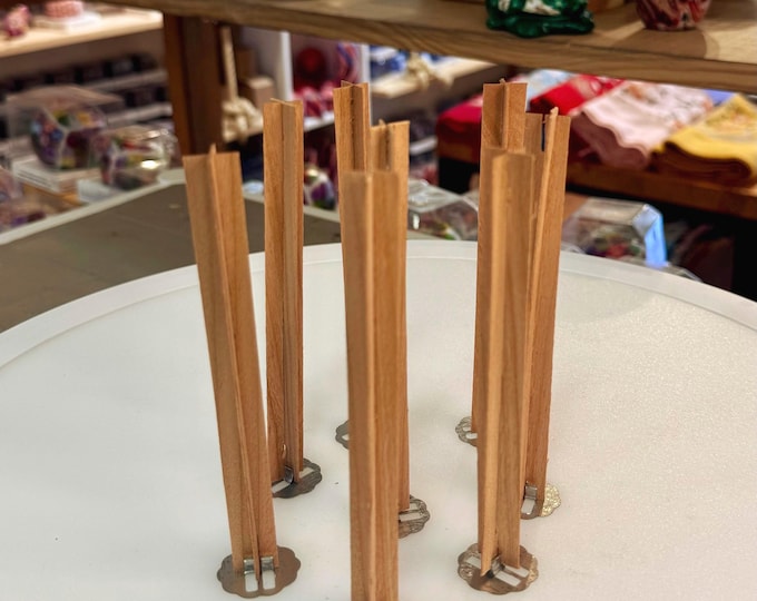 Supplies Cross Wooden Wicks 8 Pcs with Cuts, Wooden Candle Wicks, Natural Wood Wick, Candle Making DIY, Candle Accessories
