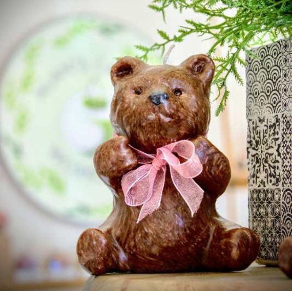 THEO Handmade teddy bear candle