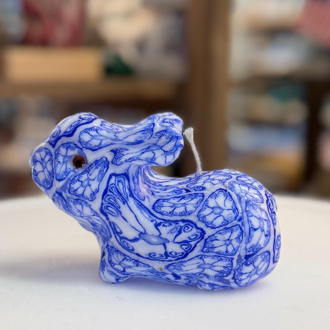 Easter Bunny Candle, Rabbit Soy Natural Candle, Vegan Candle, Handmade ...