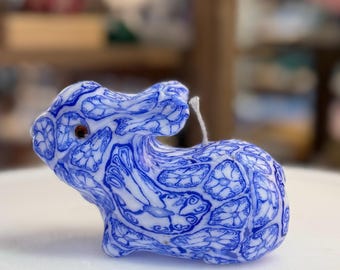 Handmade Easter Bunny Soy Candle: Decorative Vegan Gift