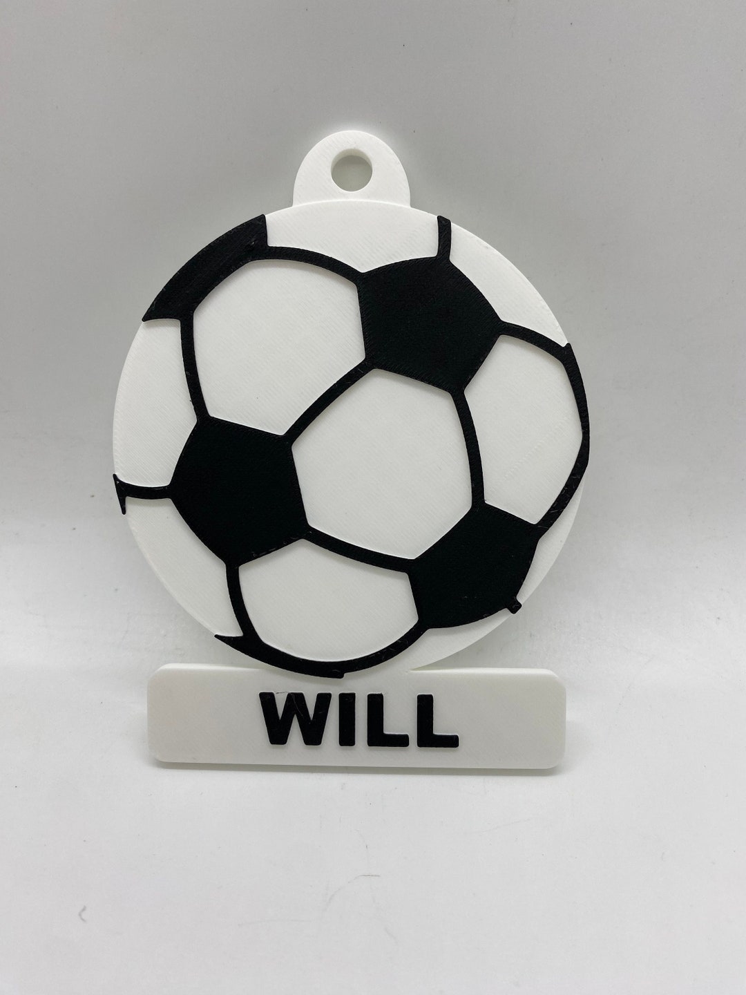 Soccer Key Chain Custom Name 3D Print 4.75x3.5 Etsy